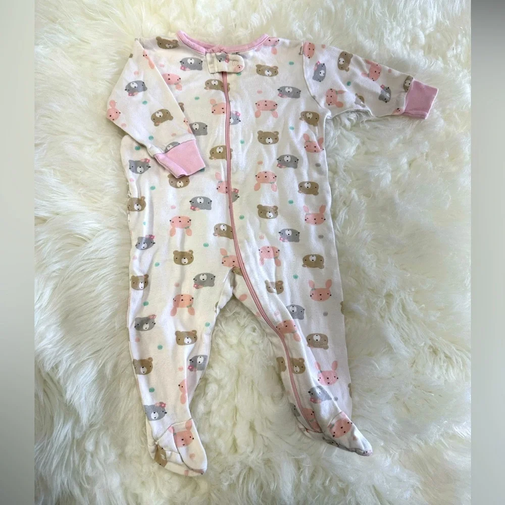 Gerber 3-6 Months Baby Girl Footies